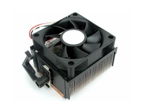 What are the constituents of air-cooled heat sinks?