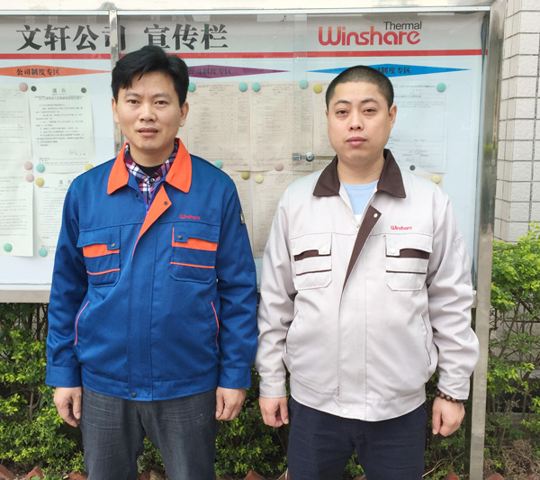Winshare Thermalis providing employees with new uniforms to enhance company image